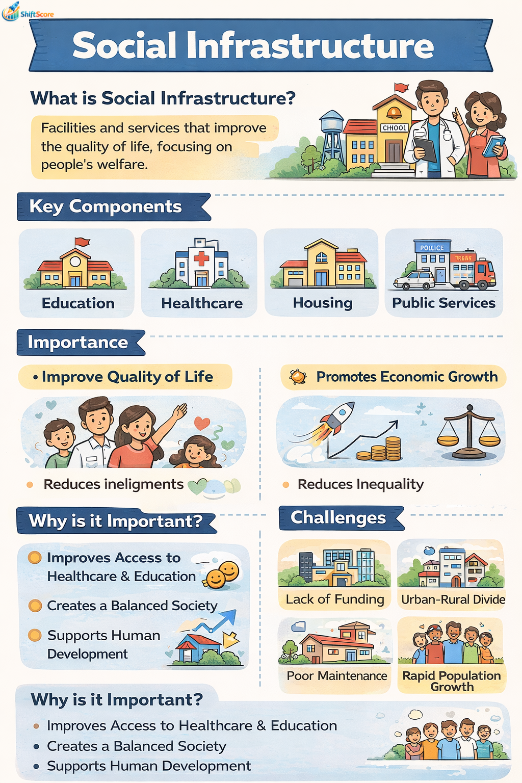 Social Infrastructure: Building the Foundation for Human Development and Quality of Life