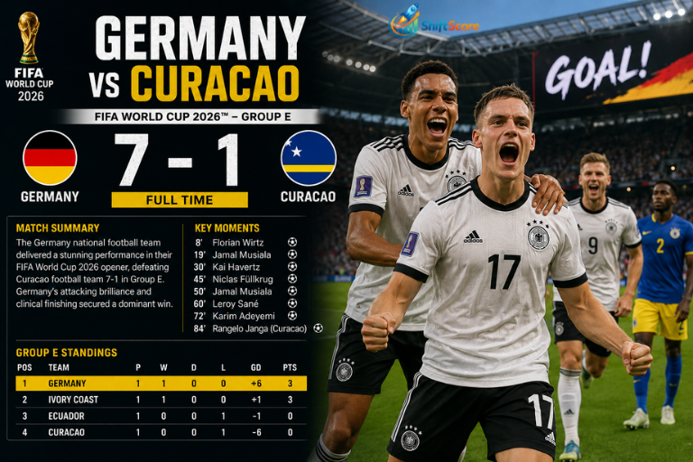 Germany vs Curacao: Germany Dominates in FIFA World Cup 2026 Group E Clash