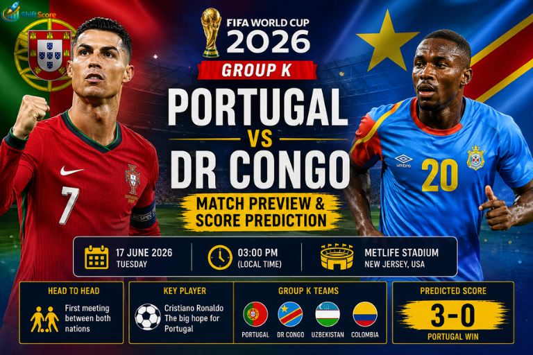 Cristiano Ronaldo’s Portugal vs DR Congo Prediction: FIFA World Cup 2026 Match Preview & Score Prediction