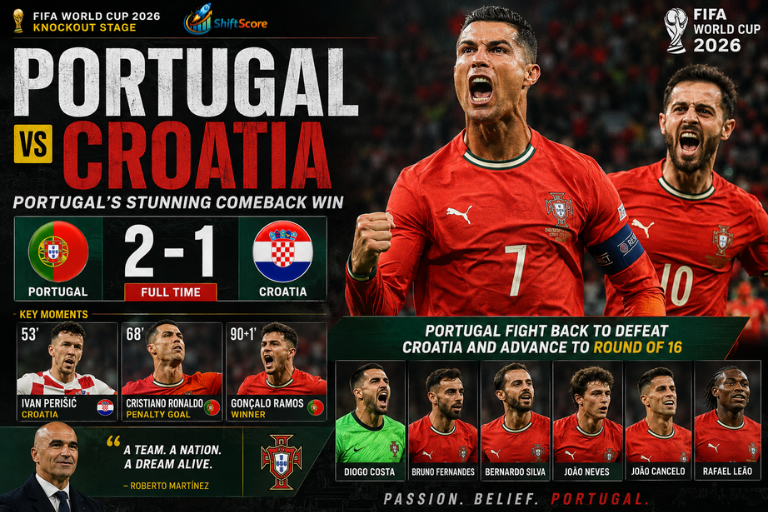 Portugal vs Croatia: Portugal's Stunning Comeback Win